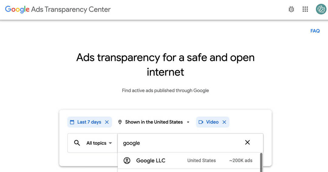 Come ricercare la concorrenza con Google Ads Transparency Center: Social Media Examiner