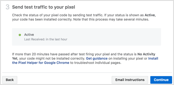 Installazione pixel di Facebook