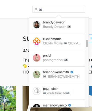 ricerca emoji instagram