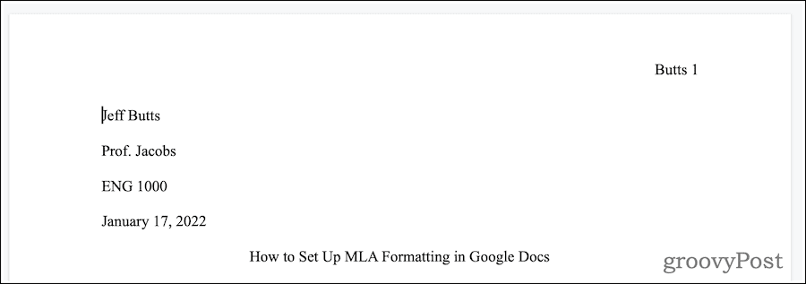 Google Docs Come impostare il formato MLA in Google Docs