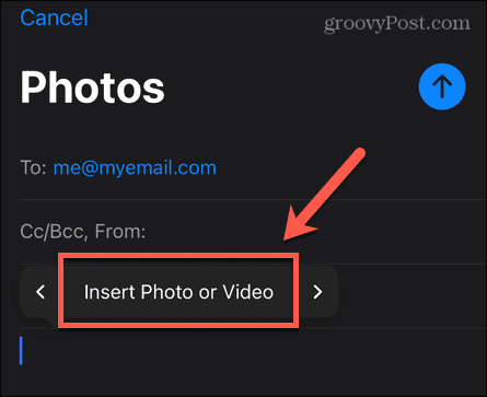 iphone inserire foto o video