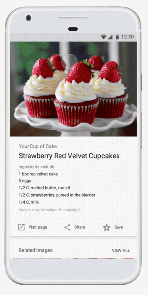 Google aggiorna il motore di ricerca di immagini per ricette, prodotti e altro ancora.