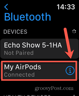 Airpod connessi con Apple Watch