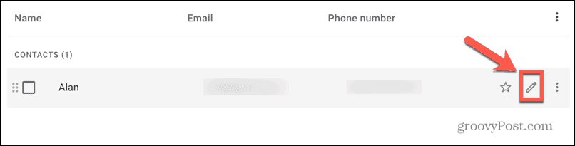 gmail modifica contatto