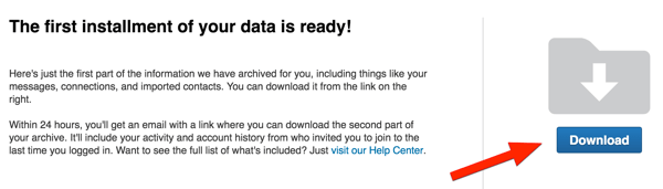archivio download linkedin