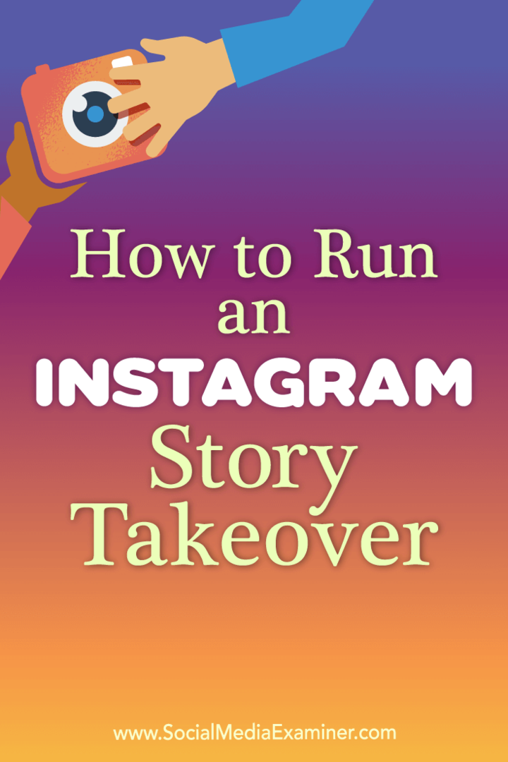 Come eseguire l'acquisizione di una storia su Instagram di Peg Fitzpatrick su Social Media Examiner.