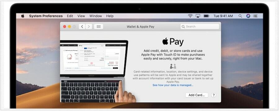 macOS aggiunge Apple Pay