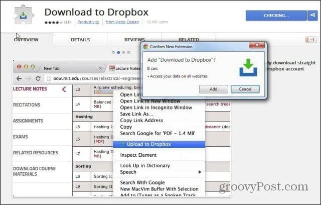 Carica file Web direttamente su Dropbox dal Web