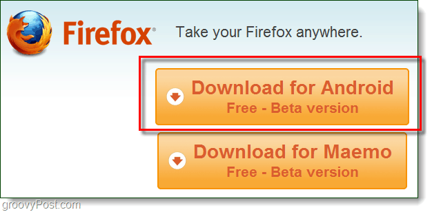 scarica per Android Firefox