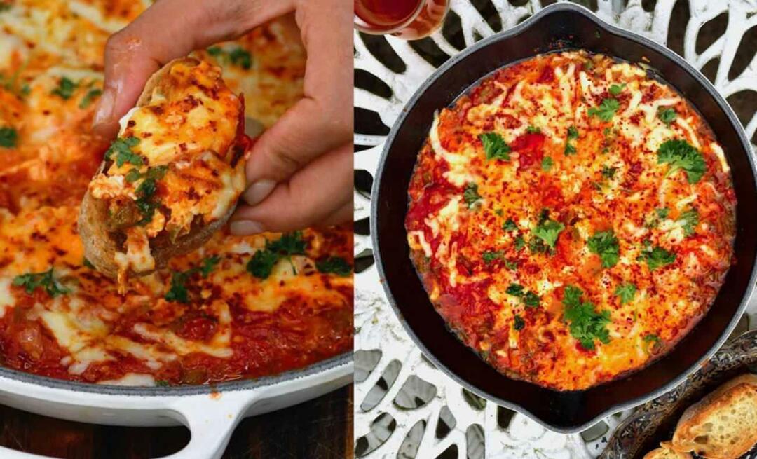 Come preparare i menemen con kashar e salsiccia? Il gusto irrinunciabile della ricetta "menemen" della colazione