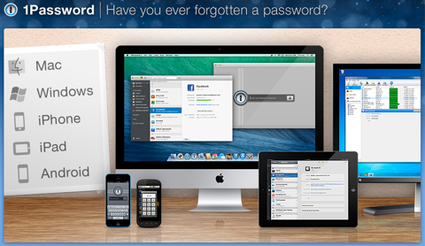 una home page di una password
