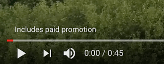testo della promozione a pagamento di YouTube