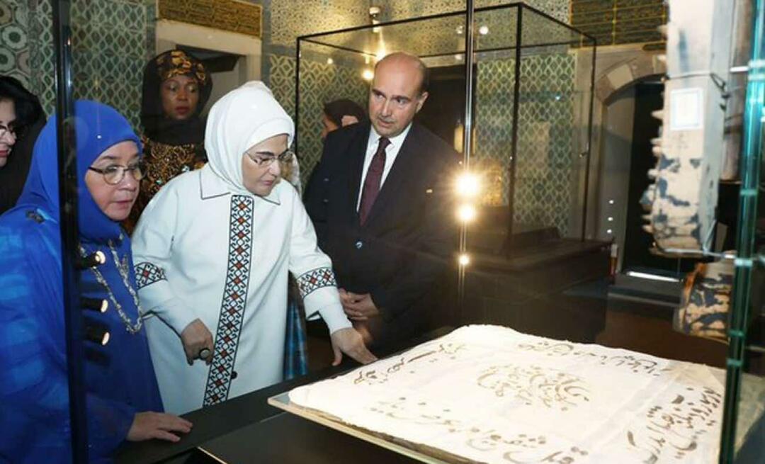 La First Lady Erdoğan ha effettuato una significativa visita al Palazzo Topkapi con le mogli dei capi di Stato