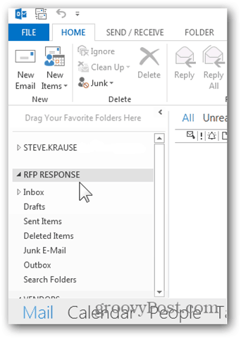 Aggiungi cassetta postale Outlook 2013 - Nuova cassetta postale aggiuntiva elencata