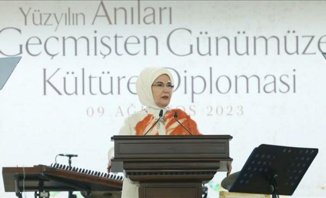 Emine Erdoğan ha aderito al programma di diplomazia culturale: "Türkiye sarà sempre in campo"