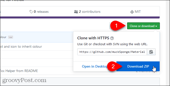 Scarica il file zip MaterialFox