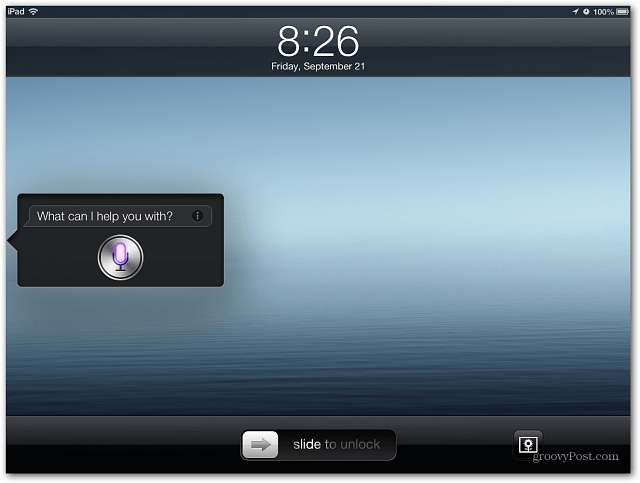 Avvia Siri in iOS 6