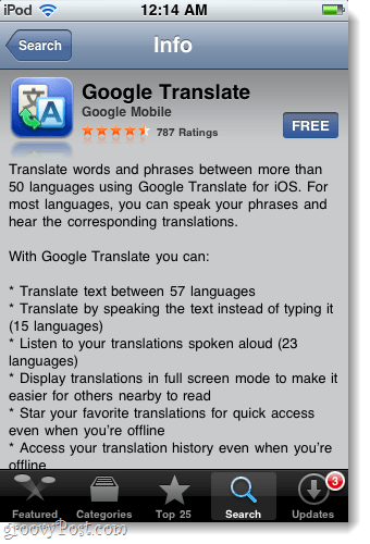 scarica e installa l'app google translate per iphone, ipad e ipod