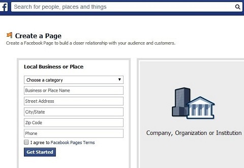 creazione di pagine aziendali su facebook