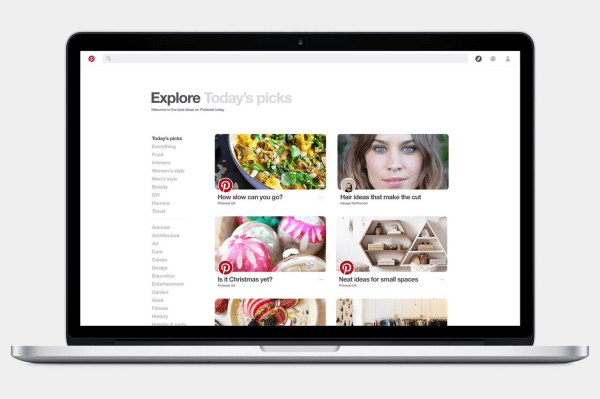 Pinterest Explore offre scelte di crowdsourcing dai migliori tastemaker, esperti del settore e dipendenti Pinterest in base a ciò che gli altri Pinner amano e a ciò che sta accadendo nel mondo intorno a noi.