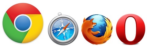 collage di logo del browser