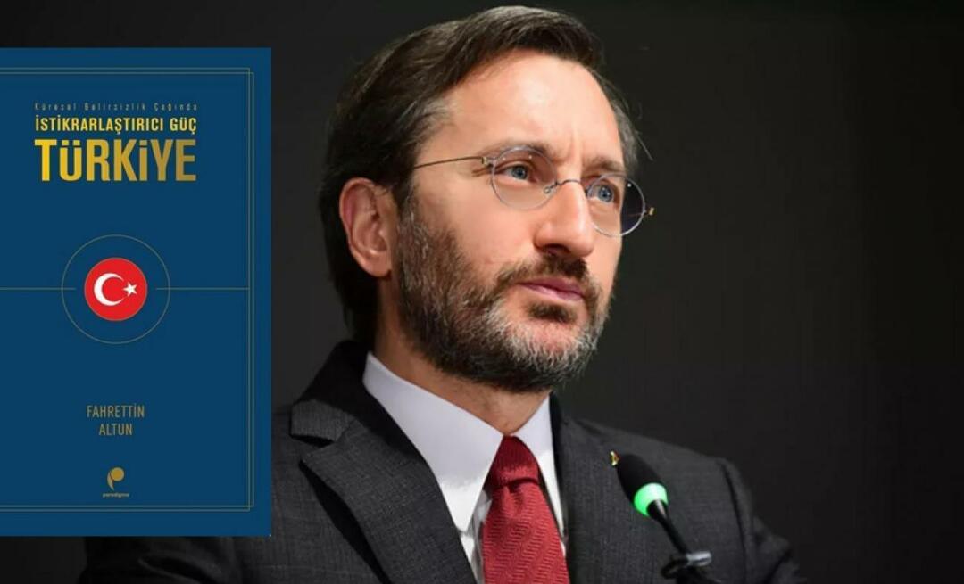 Nuovo libro del direttore delle comunicazioni Fahrettin Altun: Stabilizing Power Türkiye