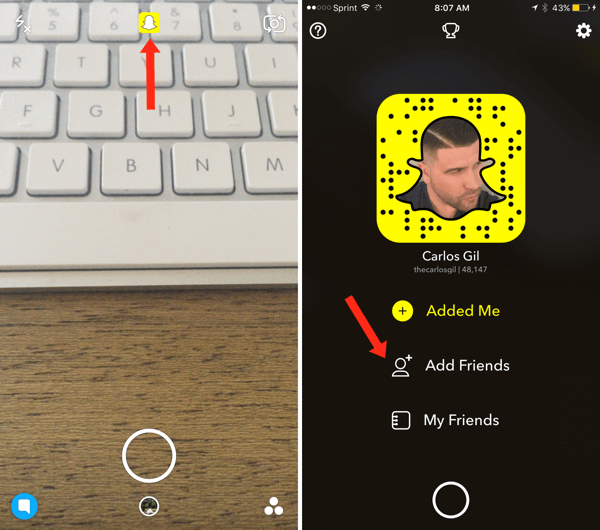 snapchat aggiunge amici dalla rubrica