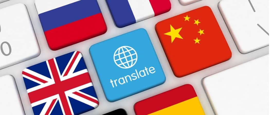 funzione di traduzione in lingua straniera