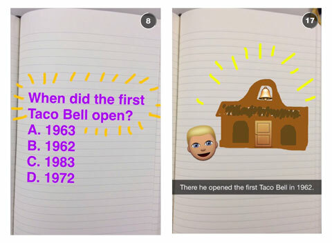 immagini snapchat di taco bell