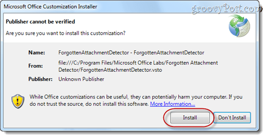 Rilevatore di allegati dimenticati avvisa della mancanza di allegati in Microsoft Outlook