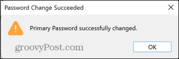 firefox ha cambiato la password