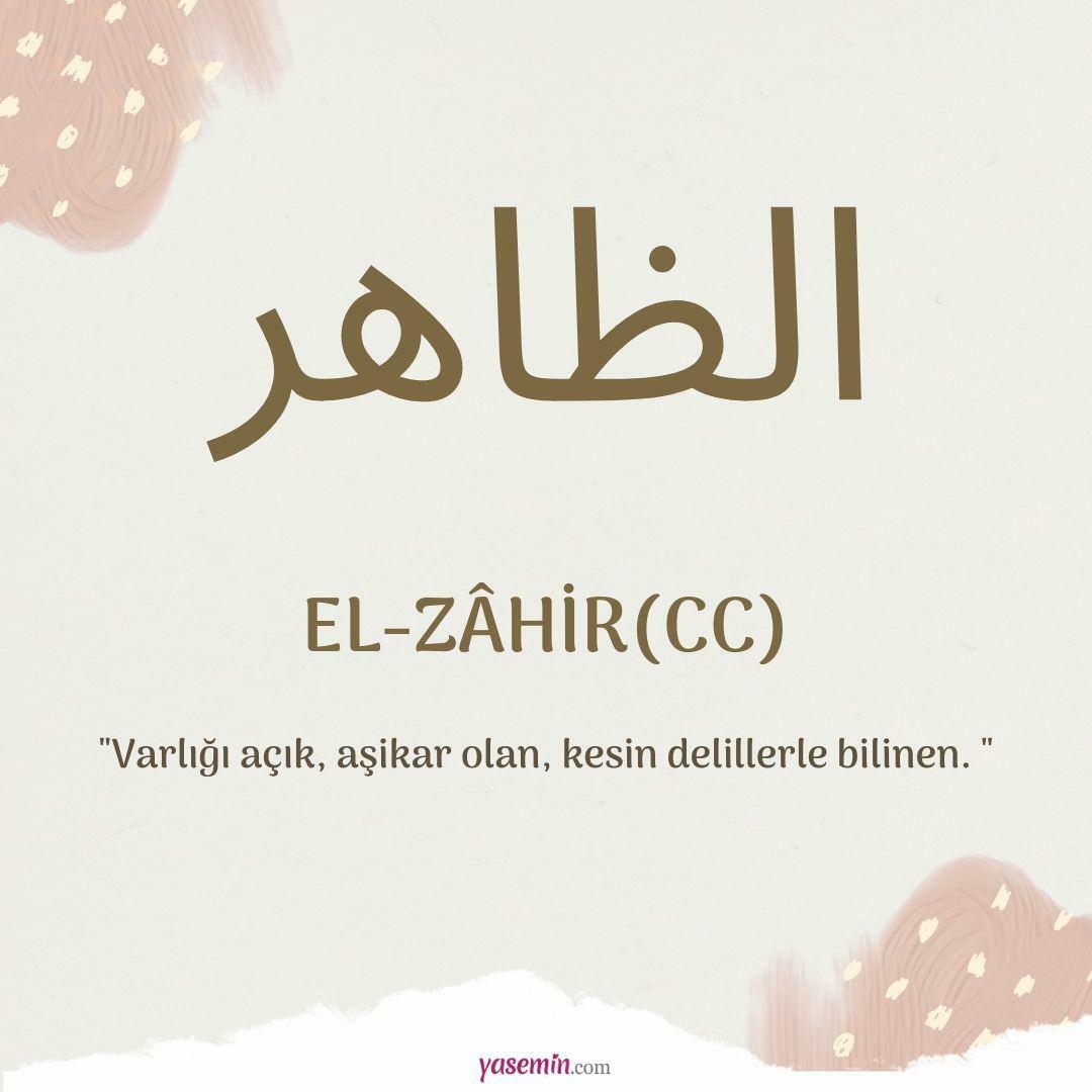 Cosa significa al-Zahir (c.c)?