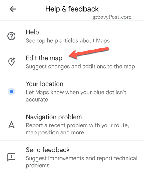 Modifica una mappa in Google Maps