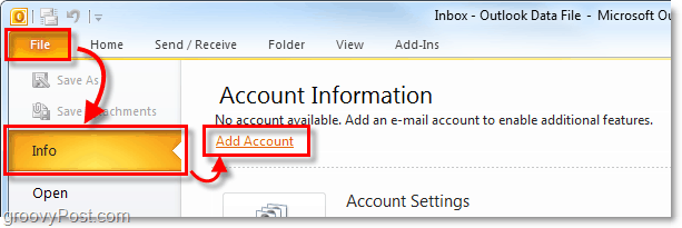 aggiungi gmail a Outlook 2010