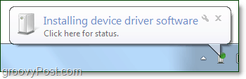 attendere che Windows 7 completi l'installazione nei driver del dispositivo bluetooth