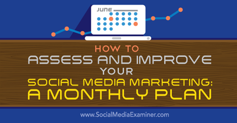 piano mensile per la valutazione del social media marketing