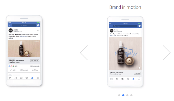 Il Creative Shop di Facebook ha introdotto un nuovo approccio alla produzione chiamato Create to Convert, un metodo semplice framework per aggiungere un movimento leggero alle immagini fisse per creare immagini più avvincenti ed efficaci annunci a risposta diretta.