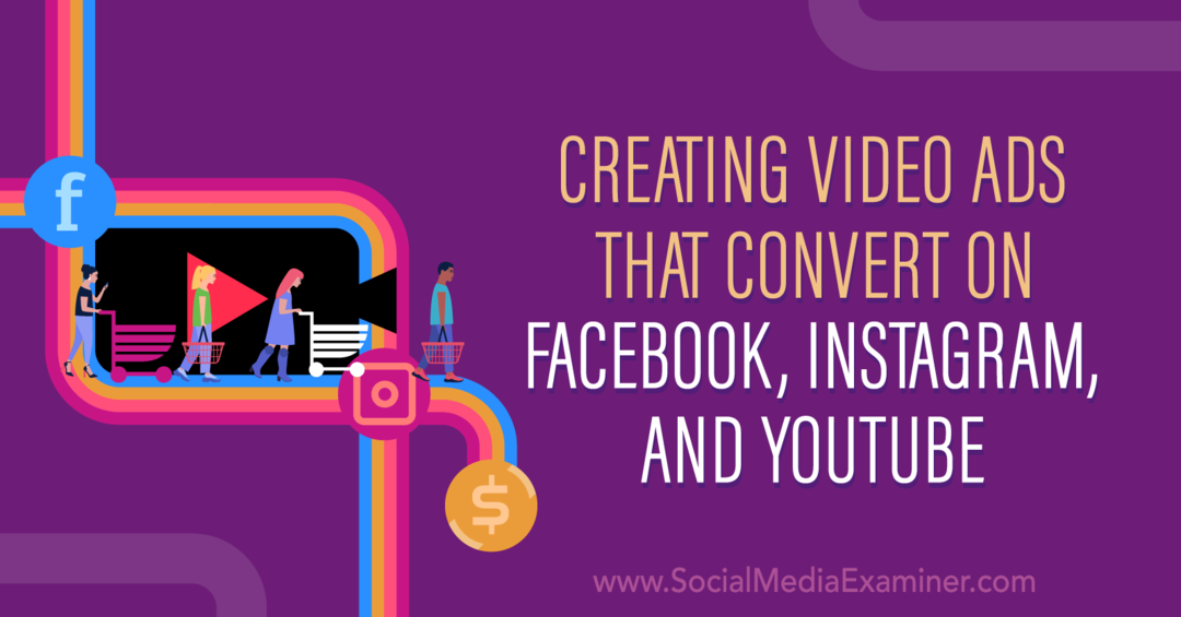 Creazione di annunci video che convertono su Facebook, Instagram e YouTube con approfondimenti di Matt Johnston sul podcast di social media marketing.