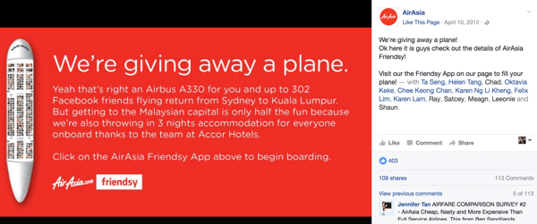 AirAsia ha creato una campagna di brand awareness per promuovere un nuovo percorso.