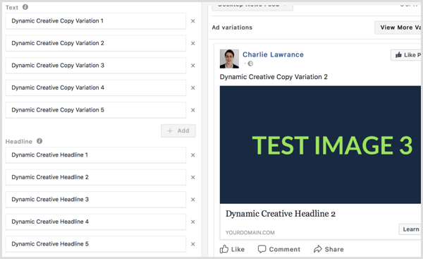 Come utilizzare gli annunci creativi dinamici di Facebook per annunci Facebook ottimizzati: Social Media Examiner