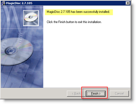 Completa l'installazione di MagicISO su Windows Server 2008