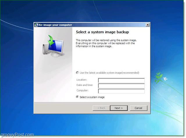 Come ripristinare Windows 7 utilizzando un backup dell'immagine di sistema