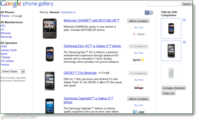 Google lancia una galleria telefonica al posto di Nexus One