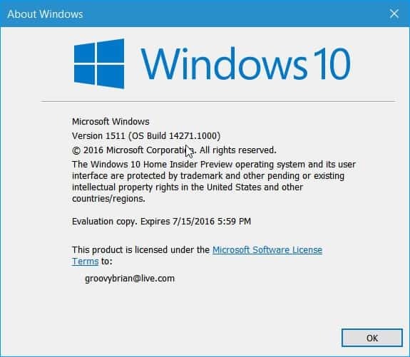 Windows 10 Redstone Build 14271 rilasciato a Insiders (Mobile Too)