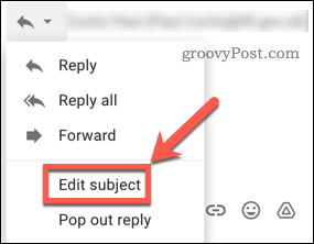 Modifica l'oggetto in Gmail