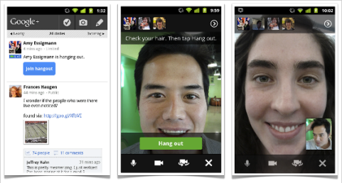 Google + Hangouts sui telefoni