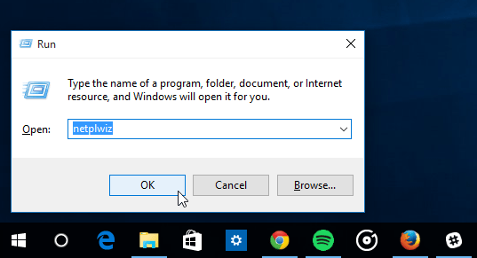 Finestra di dialogo Esegui di Windows 10