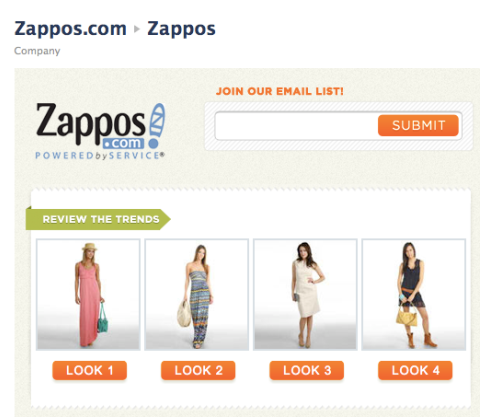 zappos solo contenuto per fan