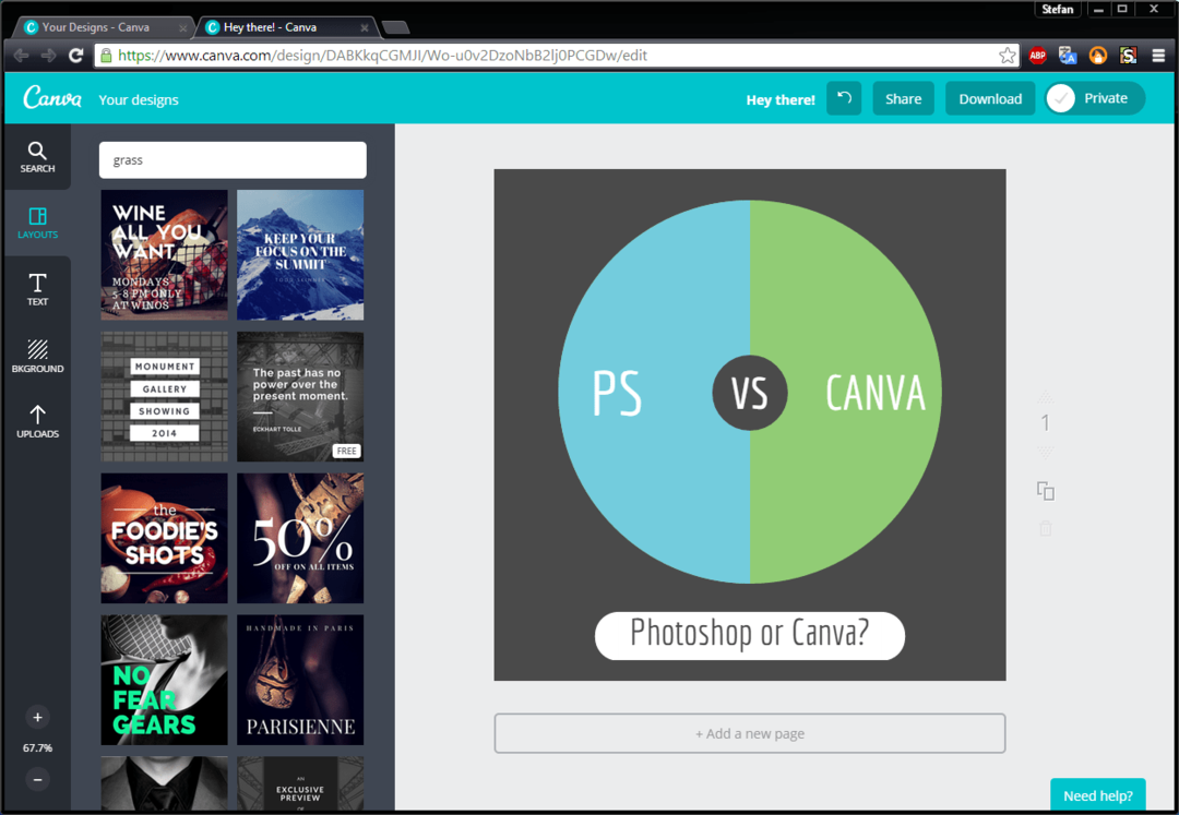 canva online design graphic design photoshop alternativo minimo