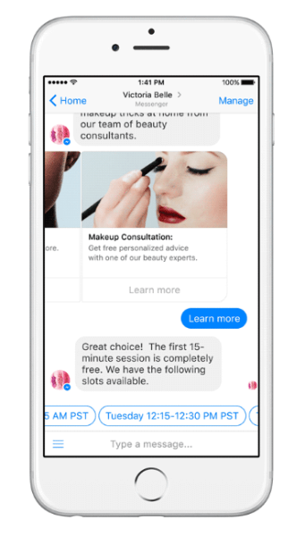 Facebook Messenger fornisce modelli di coinvolgimento definiti, inclusi criteri basati sul tempo per le risposte e standard per gli abbonamenti.